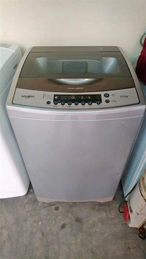 WHIRPOOL 13KG TOPLOADER WASHING WORKING ORDER DELIVERY CAN BE ARRANGED