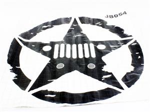 Jeep Star Door Vinyl Sticker (pair)
