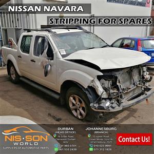 NISSAN NAVARA STRIPPING FOR SPARES