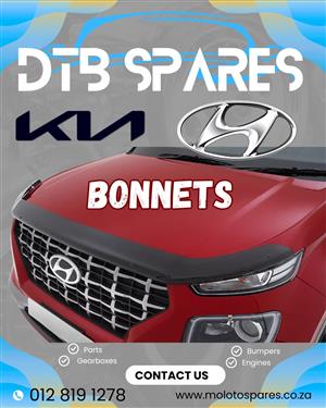 Bonnets for Kia & Hyundai