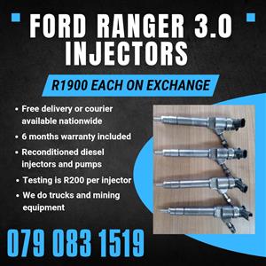 FORD RANGER 3.0 INJECTORS FOR SALE WITH WARRANTY 