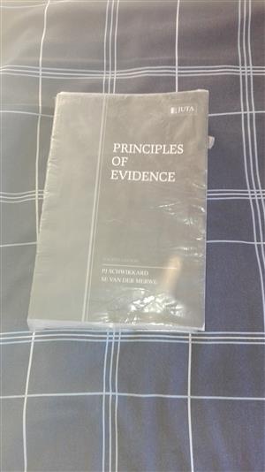 Sale unisa law book - Principles  of Evidence for sale  Pretoria - Pretoria City