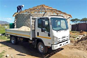 4 ton plaster/river sand and stones