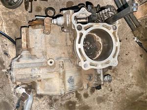 Yamaha YZ 250 F engine. 