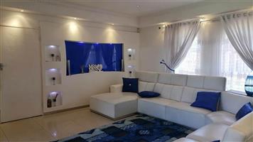 Imported exclusive full genuine leather lounge suite with day bed