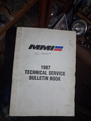 Mazda 1987, technical book, 
