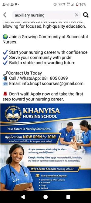 Khanyisa Nursing College Applications open act fast