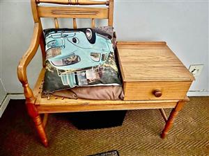 Oak telephone table