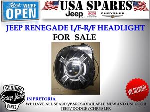 jeep renegade left front and right front headlight for sale