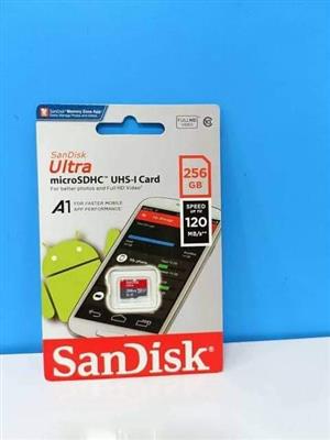 SANDISK 256GB MICRO MEMORY CARD NEW