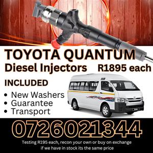 Toyota Quantum diesel injectors for sale