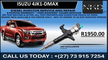 Isuzu 4JK1 DMAX Diesel Injectors 
