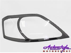 Nissan NP200 Carbon Fibre Look Headlight Shields