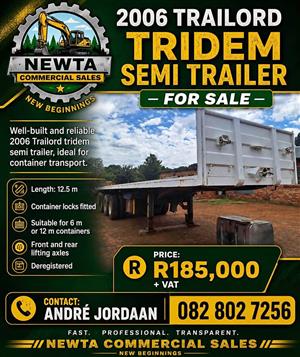 2006 Trailord Tridem Semi Trailer – For Sale