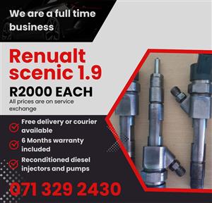 RENUALT SCENIC 1.9 INJECTORS FOR SALE WITH WARRANTY INCLUDED 