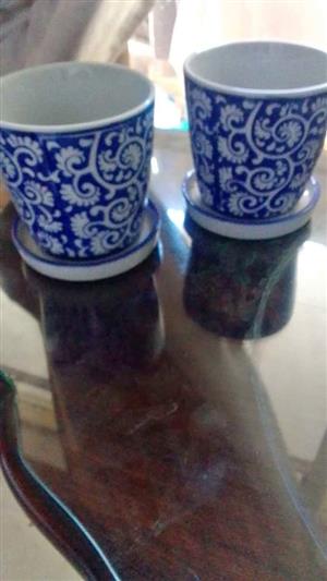 BEAUTIFUL  BRAND NEW PLANTERS - perfect for herbs/ desert Rose plants on your Window sill R100 EAC