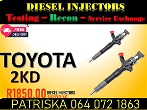 GET YOUR DIESEL INJECTORS FOR 1KD & 2 KD TOYOTA RECON ON NEW