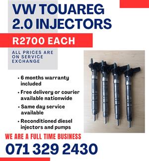 VW TOUAREG 2.0 INJECTORS FOR SALE WITH WARRANTY INCLUDED 