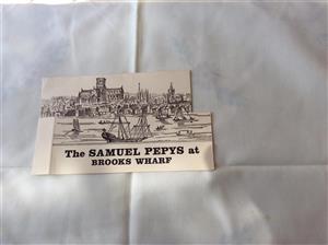 Antique advertising card from Samuel Pepy’s London.