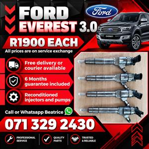 FORD EVEREST 3.0 INJECTORS FOR SALE WITH WARRANTY 