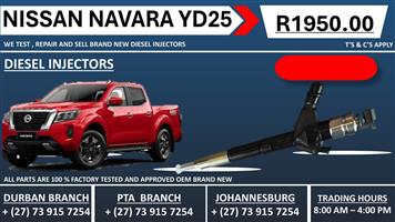 Nissan Navara yd25 Diesel Injectors 