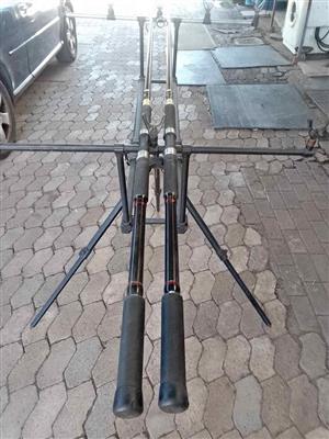 Purglas 12'6''  Custom build fishing rods x2 for sale