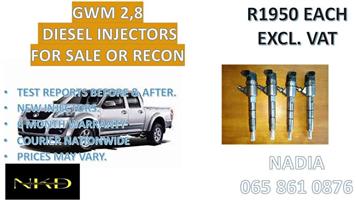 GWM 2,8 DIESEL INJECTORS WITH 6 MONTHS WARRANTY FOR SALE