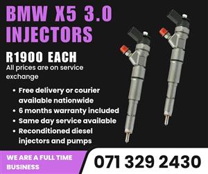 BMW X5 3.0 INJECTORS FOR SALE WITH WARRANTY 