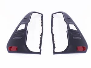 Matt Black Taillight Trim for Toyota Hilux 2020+