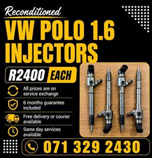 VW POLO 1.6 INJECTORS FOR SALE WITH WARRANTY 