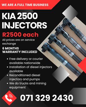 KIA 2500 INJECTORS FOR SALE WITH WARRANTY INCLUDED 