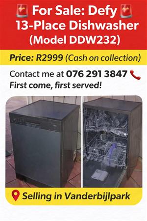 Defy dishwasher IMMAGRTON SALE 