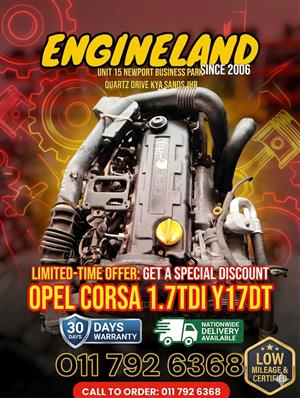 Opel Corsa 1.7tdi Y17DT engine