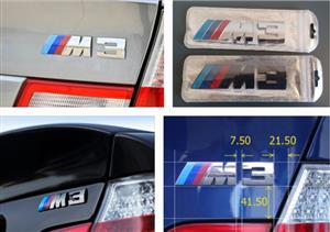 Bmw E46 M3 badges emblems stickers