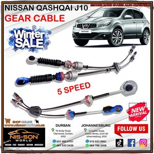 NISSAN QASHQAI J10 5 SPEED GEAR CABLE