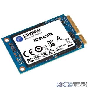 Kingston KC600 512Gb mSATA SATA3(6Gb/s) 3D TLC Solid State Drive