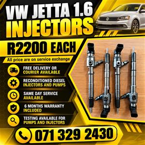 VW JETTA 1.6 INJECTORS FOR SALE 