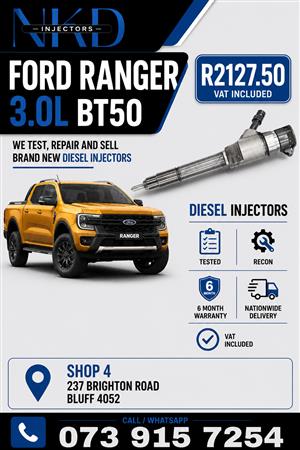 Ford Ranger 3.0L BT50 Diesel Injectors 