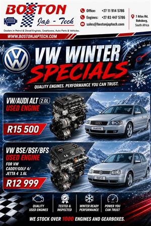 VW / Audi ALT 2.0L Used engine