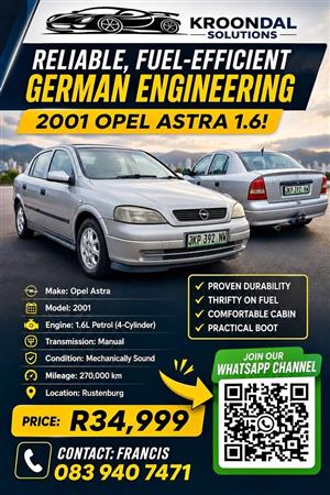 2001 Opel Astra 1.6 