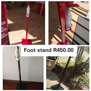 Sanitizer foot stands 