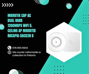 MIKROTIK CAP AC DUAL BAND 1200MBPS WIFI CEILING AP MIKROTIK RBCAPGI-5ACD2N D