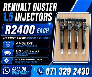 RENAULT DUSTER 1.5 INJECTORS FOR SALE WITH WARRANTY INCLUDED 