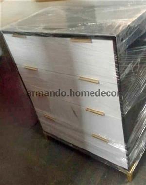 White & black chest of drawers