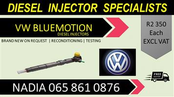 REBUIT AND NEW VE BLUEMOTION DIESEL INJECTORS FOR SALE