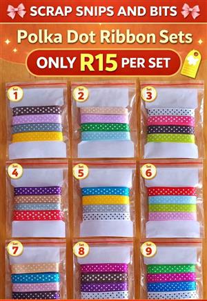  Polka Dot Ribbon Sets – Bright, Fun & Perfect for Crafting 