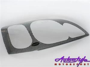 Opel Astra 95up Carbon Headlight Shields
