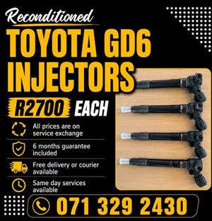 TOYOTA HILUX GD6 2.8 INJECTORS FOR SALE WITH WARRANTY 