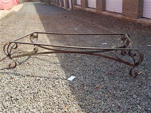 Large wrought iron coffee table