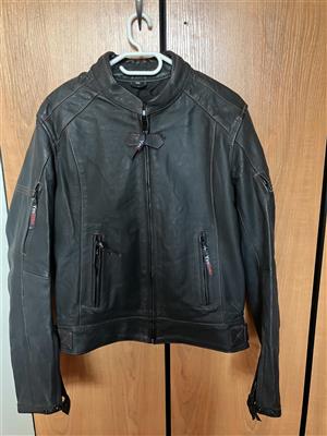 Bikers Leather Jacket Padded 